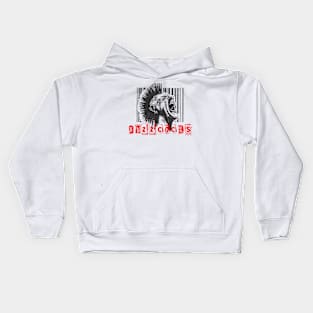 buzzc barcode Kids Hoodie